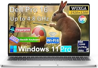 Dell Pro16 Premium Business Laptop, 16" WUXGA 1920 x 1200p IPS Display, Intel Core 5 120U (10 cores, up to 5.0 GHz, Beat Latitude), 16GB DDR5 RAM, 1TB
