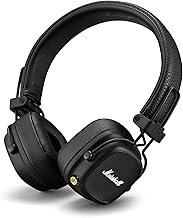 Marshall Major IV Wireless Bluetooth On Ear Headphone with Mic (Black)