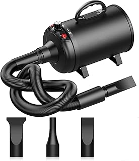 24x7 eMall Pet Hair Dryer, 5.2HP/ 3800W High Velocity Pet Blow Dryer with Heater for Grooming, Speed Temperature Adjustable Dog Blower Grooming Dryer