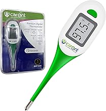 Carent Waterproof Flexible Tip Digital Thermometer for Body Fever Kids Adults & Babies Thermometer-4326 | CE & US FDA Certified