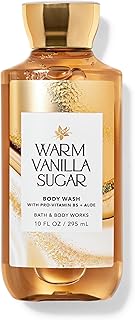 Bath & Body Works Warm Vanilla Sugar Body Wash 295ml | With Pro-Vitamin B5 + Aloe |Fresh, Clean Scent, Moisturizing Shower Gel