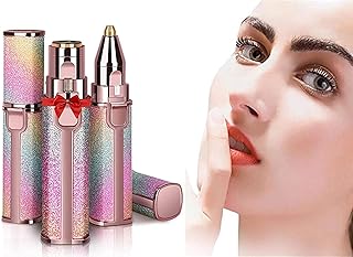 Women 2 In 1 Rechargeable Painless Eyebrow Trimmer & Shaver, Facial, Nose, Forehead, Upper Head, Bikini And Upper Lips Hair Remover Eyebrow Threading