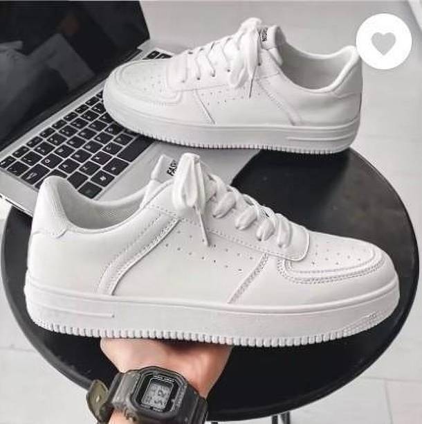 White outdoor casual sneakers shoes Sneakers For Men