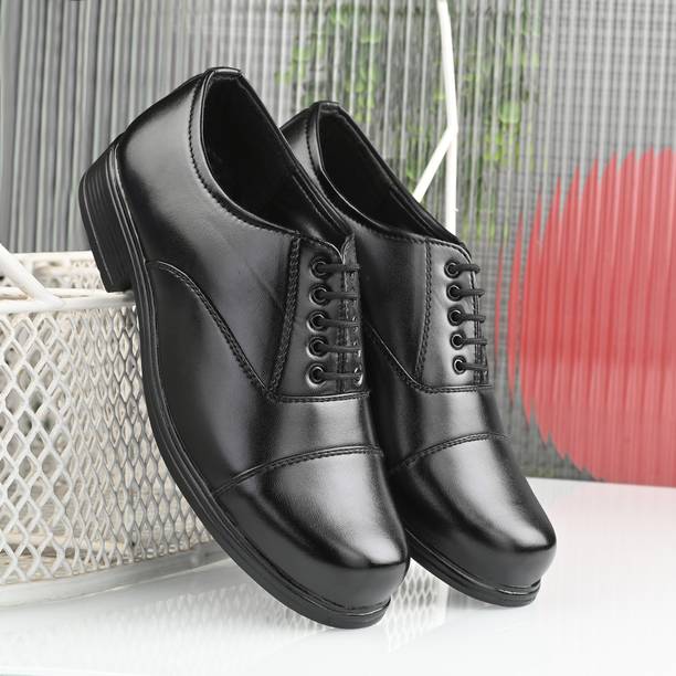 Lightweight Faux Leather And Oxford Police Shoes Boots ...