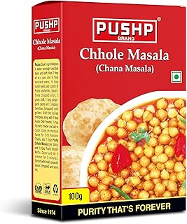 Pushp Brand Chana Masala Box (100gm Pack of 1)