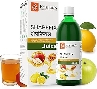 KRISHNA'S HERBAL & AYURVEDA Herbal Shapefix Juice With Natural Herbs, Helps In Weight Management, No Added Artificial Colors Or Flavours, Gluten Free