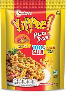 Sunfeast YiPPee! Pasta Treat|Masala|Soft & Creamy Pasta|Instant Pasta Made With Suji/ Rava 65/70/74.7 Grams(weight may vary)
