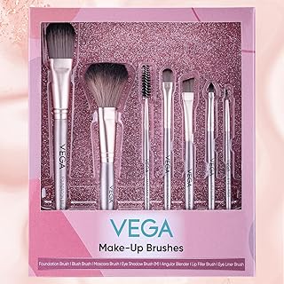 Vega Makeup Brush Set of 7 for Women | Soft & Premium Makeup Brushes for Face, Eye & Foundation | Professional Makeup Kit for Blending, Contouring, Co