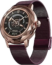 GOBOULT Alora Smart Watch 1.19'' AMOLED Display, BT Calling, Rotating Bezel, 150+Watchfaces, 800 Nits Brightness, AI Voice Assistant, SpO2 Monitoring,