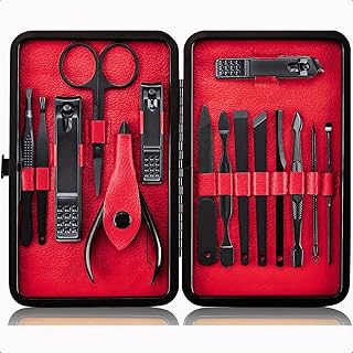 Premium Nail Cutter Set 12-in-1 & Manicure Pedicure Kit for Men & Women | Nail Care Kit, Pedicure Set, Grooming Kit, Nail Tools, Nail Clipper Set, Nai