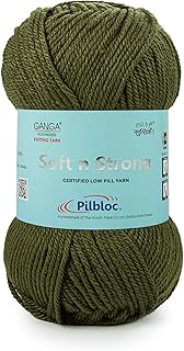 Soft N Strong, Certified Low Pill Yarn. Hand Knitting and Crochet Yarn. OEKOTEX Class 1 Certified. Pack of 2 Balls - 100gms Each. Shade no - SNS005
