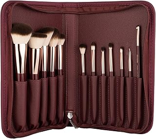MARS Professional Makeup Brush Set of 12 | Long-Lasting | Soft & Synthetic Bristles | Easy-to-Hold & Precise Application for Face, Eyes & Brows (Maroo