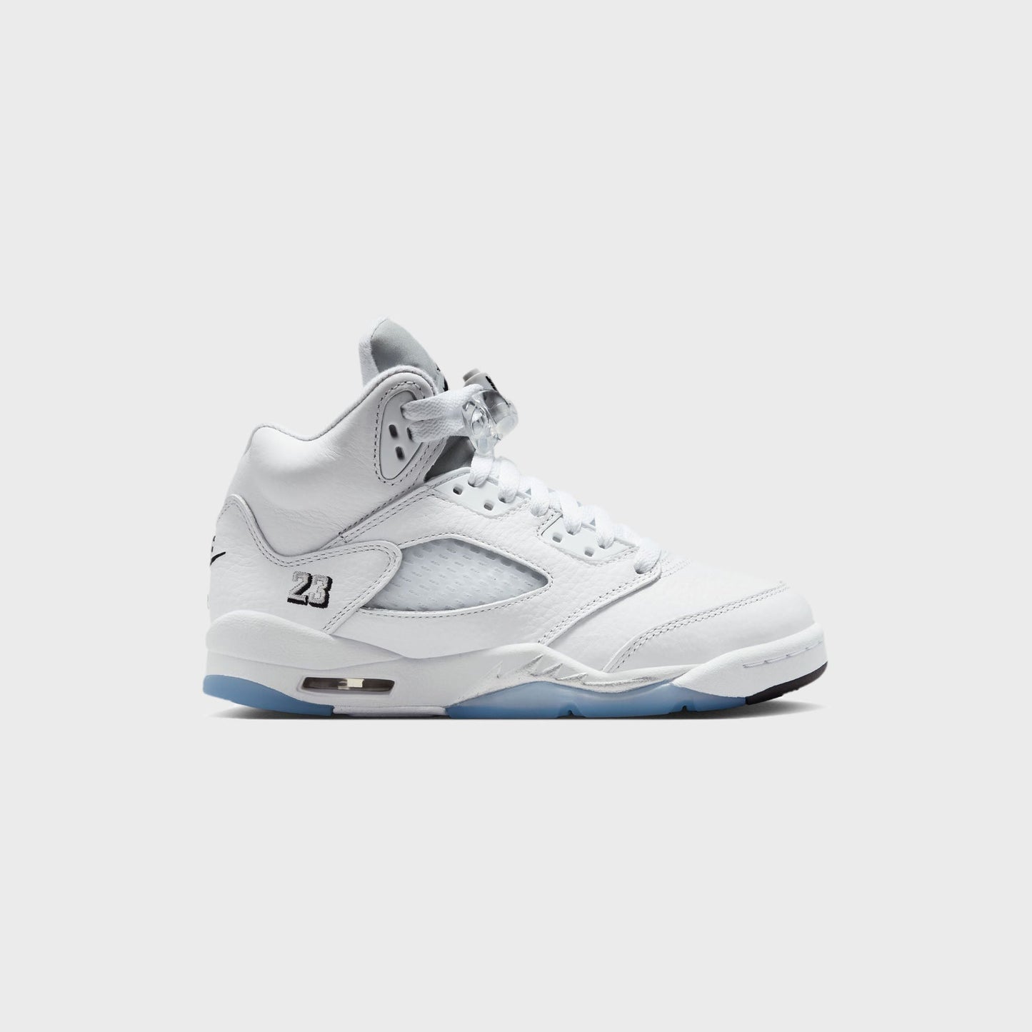 Jordan GS Air Jordan 5 Retro OG - White / Metallic Silver / Black