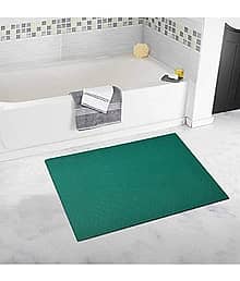 Carpet Rugs Green Rubber Carpet Plain 2x5 Ft