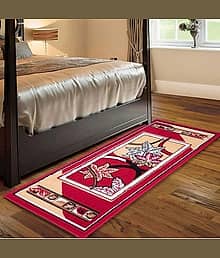 Carpet Rugs Red Polypropylene Carpet Natural 2x5 Ft