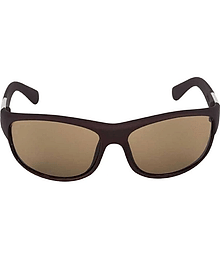 David Martin Brown Rectangular Sunglasses ( Pack of 1 )