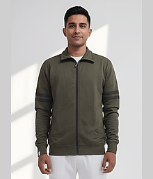 Dollar Cotton Blend Men's Casual Jacket - Green ( Pack of 1 )