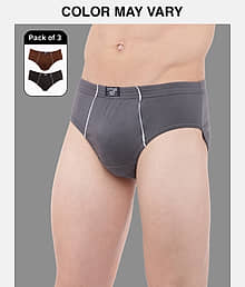 Dollar Lehar Super Combed Cotton Mens Brief - Pack of 3 - (Colour May Vary)