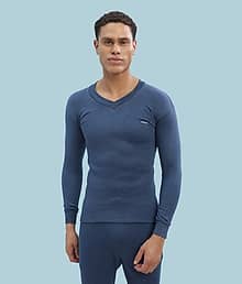 Dollar Pack of 1 Polyester Thermal Tops For Men's ( Navy Blue )