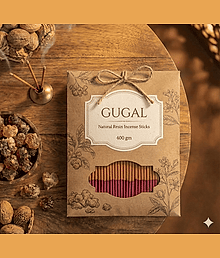 Dwarkesh Agarbatti Stress Relief Guggal Incense - Calming Premium Agarbatti for Yoga & Sleep - 400 Gm