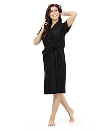 FeelBlue Cotton Black Bathrobes