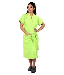 FeelBlue Single Free Size Bathrobe Green