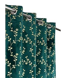 Generic Abstract Room Darkening Eyelet Curtain 7 ft ( Pack of 1 ) - Multi Color