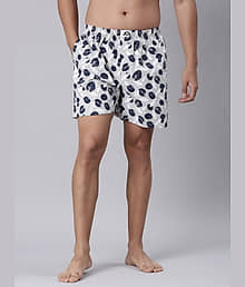 Joven Pack of 1 Cotton Boxers For Men's ( Grey )