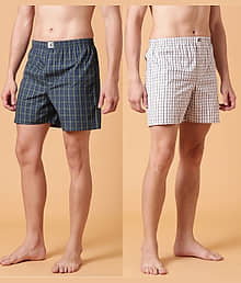 Joven Pack of 2 Cotton Boxers For Men's ( Multi )