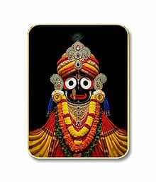 Livin'luxe Lord Jagannath Ji MDF Wall Art with Table Top Stand & Wall Hanging Hole