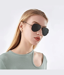 Lootnixx Black Pilot Sunglasses ( Pack of 1 )