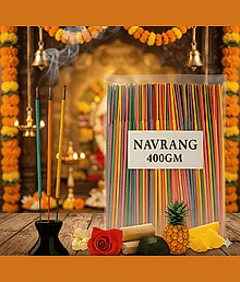 Mayamic Care Premium Navrang Mix Fragrance Agarbatti for Spiritual Healing - 400 Gm