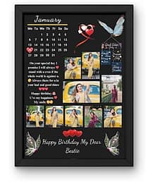 Mehta Creation Acrylic Black Single Photo Frame No. of Pieces- 1