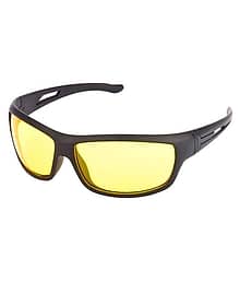 NV Night Vision Yeloow Color FullRim Glasses For Night Driving