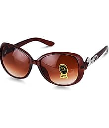 PIRASO Brown Butterfly Sunglasses ( Pack of 1 )