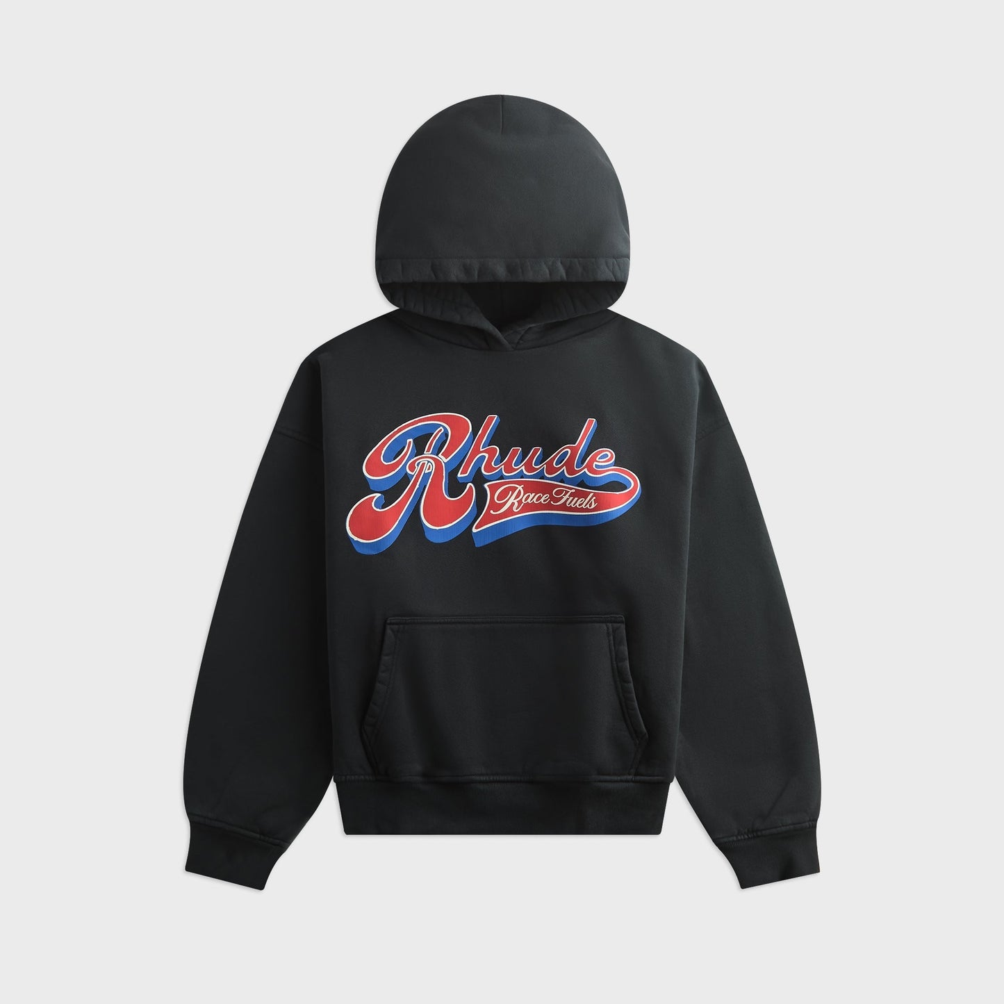 Rhude Pit Stop Hoodie - Vintage Black / Red / Blue