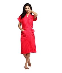 Sim Sim Nx? Pink Cotton Bathrobes