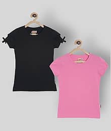 Sini Mini Pack of 2 Girls 100% Cotton Shirts ( Pink )