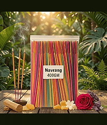 Sudarshan 5-in-1 Flavor Experience - Premium Multi-Color Agarbatti Sticks - 400 Gm