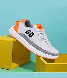 VATELIO Comfortable White Men's Lifestyle Shoes