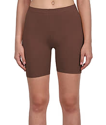 Vanila Women Cotton Blend Regular Shorts ( Brown )
