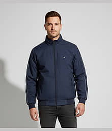 Wild Cops Polyester Men's Windcheater Jacket - Navy Blue ( Pack of 1 )
