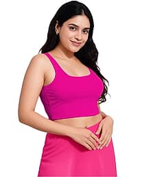 Xolani Women's Cotton Blend Camisole Top ( Pink )
