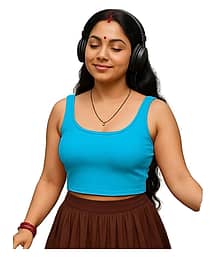 Xolani Women's Cotton Blend Camisole Top ( Teal )
