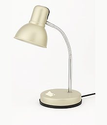 ZESTRUM Beige Study Table Lamp ( Pack of 1 )
