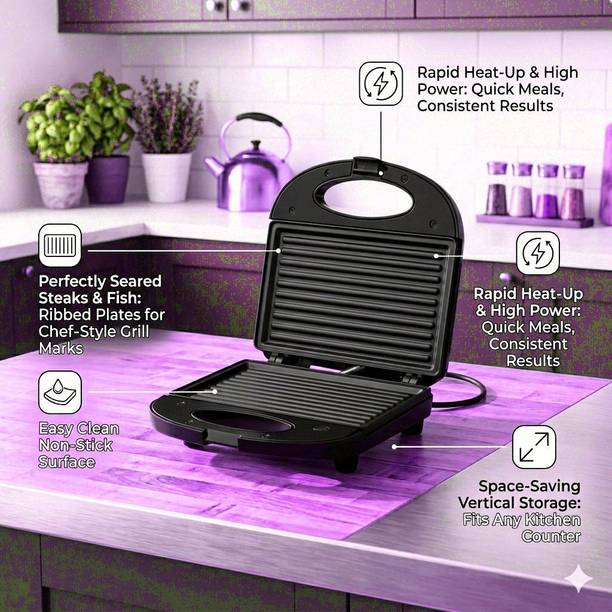 SHA Motherly Love _Black Sandwich Maker-85 Toast Sandwi...