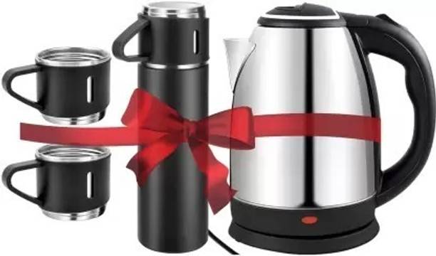 Ghoba Electric Kettle & Vacuum Flask Set(500ml) Electri...