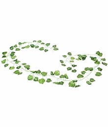 leafora Unique Design Flower Plant Set for Decoration, Artificial Plant (50 cm, Green)