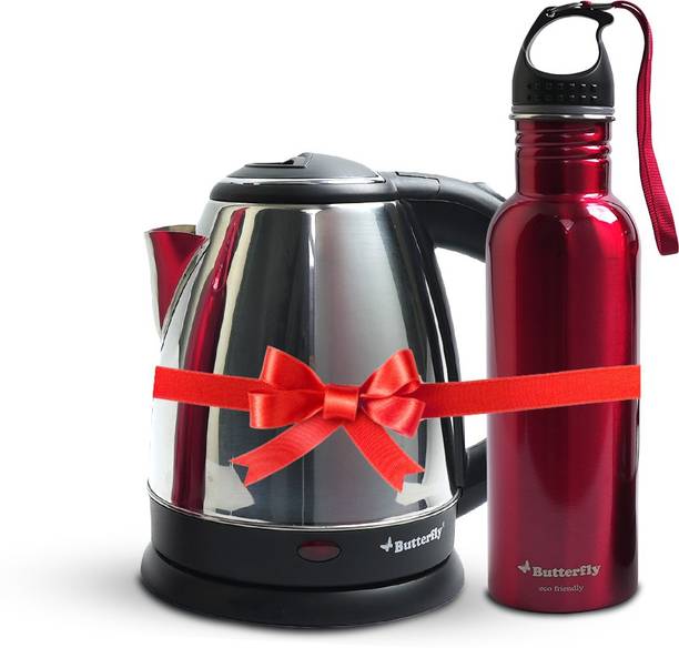 Butterfly Rapid Kettle 1.5 Litre + Eco 750 Ml Water Bot...