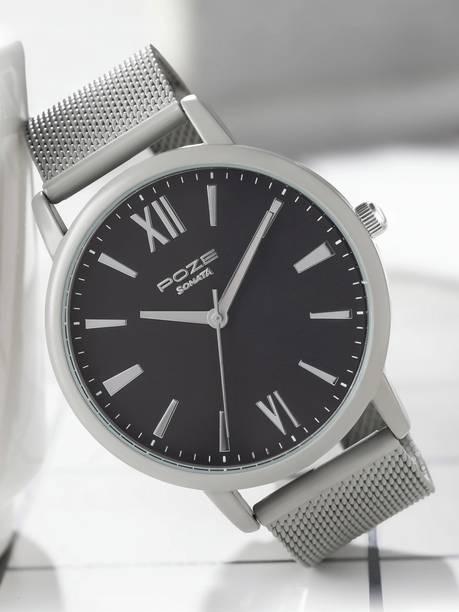 Poze Grey Strap & Dial Analog Watch - For Men SP70039K...